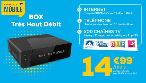 Offre box à 15€/mois et forfait à prix réduit : faites coup double chez La Poste Mobile