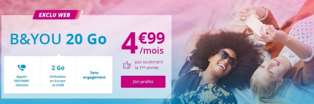 Internet ADSL + forfait 20 Go à 13€/mois : faites coup double chez Bouygues