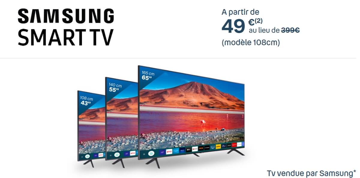 Box Bouygues avec Smart TV Samsung dès 49€ : les souscriptions sont ouvertes