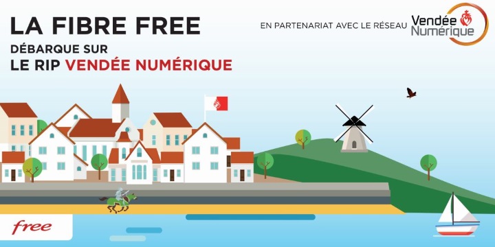 Les offres fibre Free disponibles sur le RIP Vendée Numérique