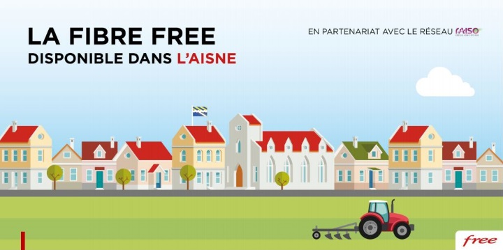 La fibre Free arrive sur le RAISO de l'Aisne, 100 000 logements éligibles d'ici juin