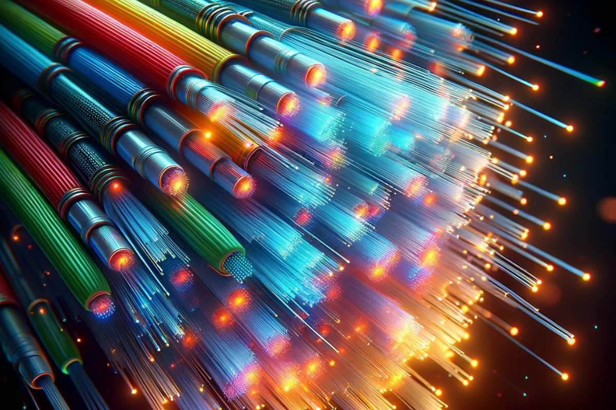 Câbles fibre optique multicolores pour 4 abonnements Box à moins de 20€/mois