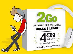 Prolongation de la promotion La Poste Mobile forfait 2Go + musique illimitée à 4,99€/mois