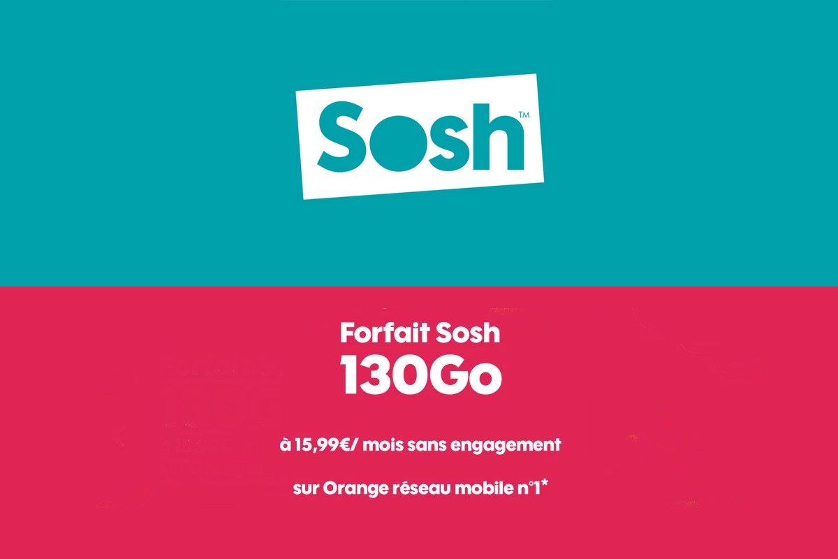 Bon plan : la série limitée 130 Go de Sosh est toujours disponible
