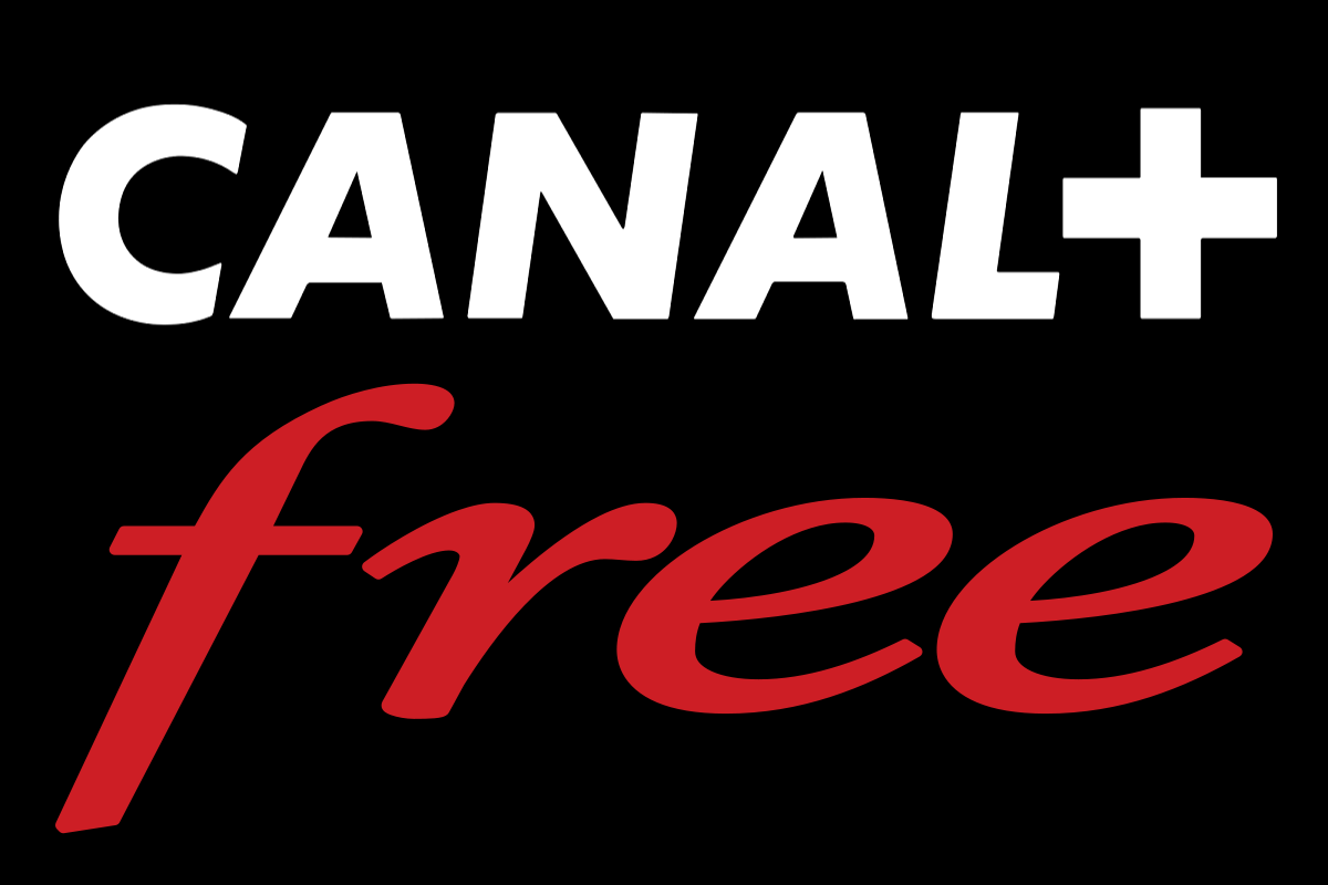 Les 2 logos de Canal+ et Free : la promo avec 6 mois gratuits cesse le 31 octobre
