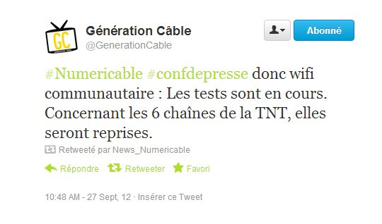 Tweet Generation Cable