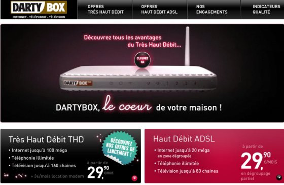 Nouveau site web Dartybox