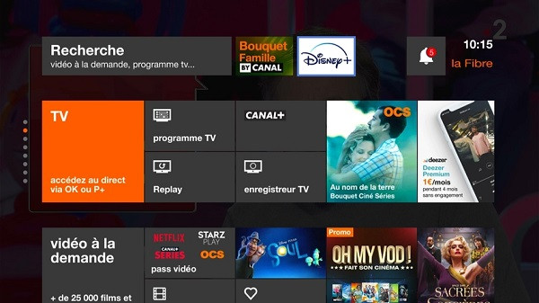 Accéder à Disney+ avec Orange directement sur sa télévision avec le décodeur TV UHD