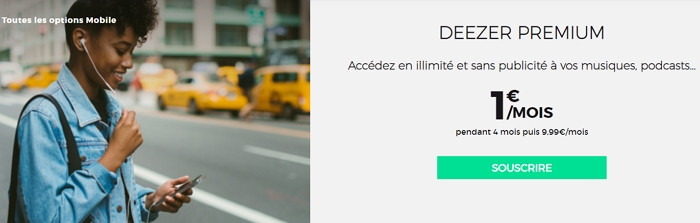Deeezer Premium en promotion chez RED : 1€/mois pendant 4 mois
