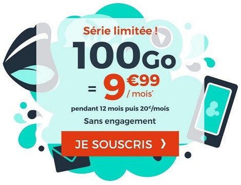 100 Go de data avec le nouveau forfait mobile en série limitée Cdiscount Mobile
