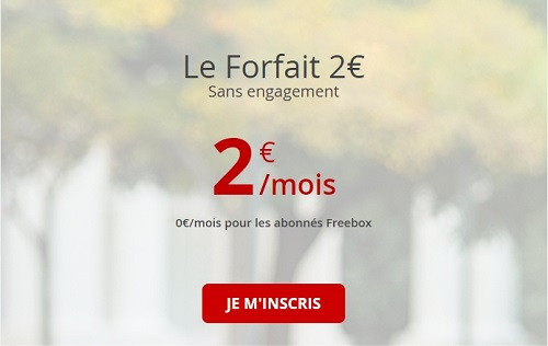 Le forfait Free à 2€/mois est un forfait mobile entée de gamme