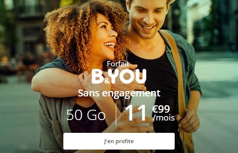 forfait mobile B&YOU 50 Go