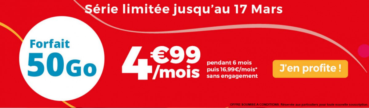 Forfait en promo : Auchan Telecom place la barre à 4,99 euros/mois