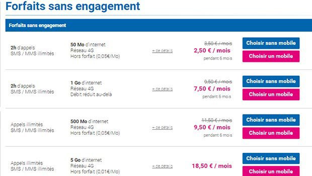 Forfait Brio 24/24 Coriolis Telecom à 6€/mois
