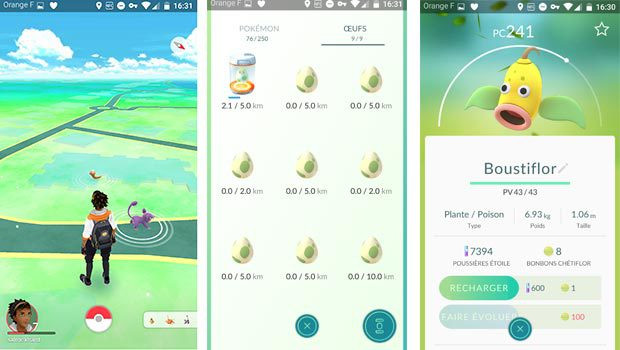 Pokémon Go sur Android et iOS