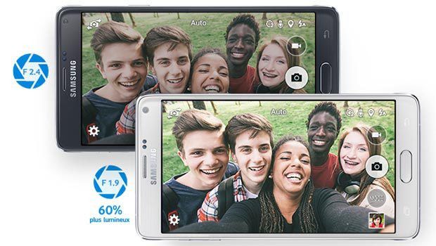 Samsung Galaxy Note 4 : photos en 16 mégapixels et vidéos en 4K