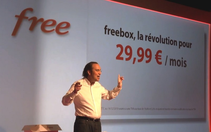 xavier Niel annonce la prix de la Freebox