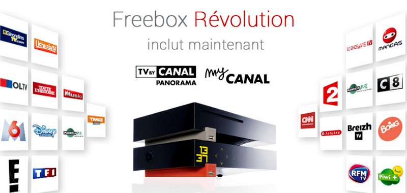 La TV By Canal incluse avec la Freebox Revolution