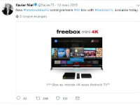 Freebox Mini 4K Android TV et 4K, en 2015