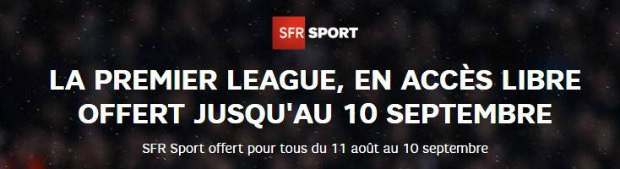 SFR Sport offert un mois pour la reprise de la Premier League