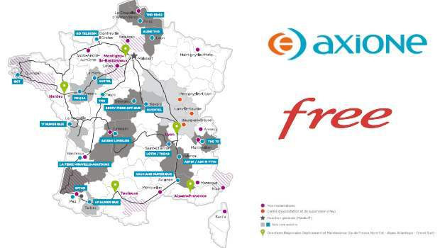 Les régions qui seront éligibles aux offres Freebox... par Axione