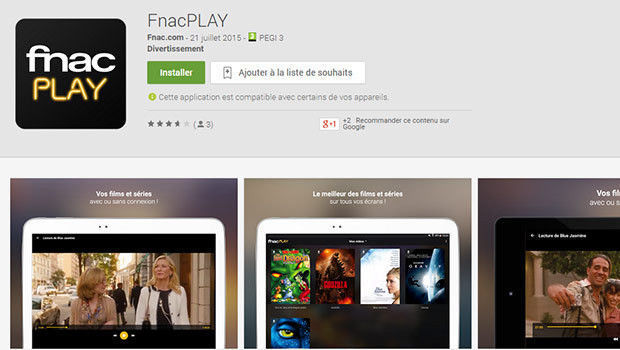 L'application FnacPLAY est disponible pour le moment sur Android et prochainement sur iOS
